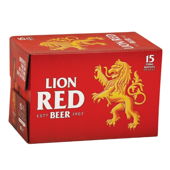 Picture of Lion Red Bottles 15x330ml