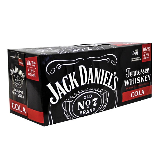 Picture of Jack Daniel's & Cola 4.8% Cans 10x330ml