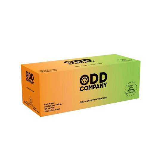 Picture of Odd Company Mango, Lime & Vodka 5% Cans 10x330ml