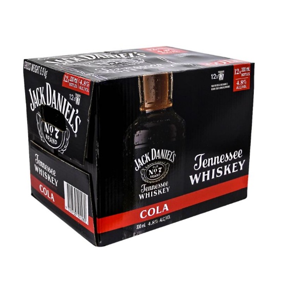 Picture of Jack Daniel's & Cola 4.8% Bottles 12x330ml